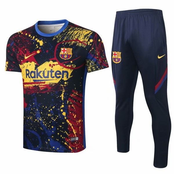 Trainingsshirt Barcelona Komplett Set 2020-21 Gelb